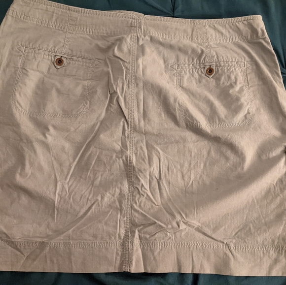 LLBean Gray/Blue Cargo Skirt Size 18 - Picture 2 of 4